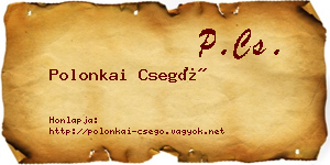 Polonkai Csegő névjegykártya